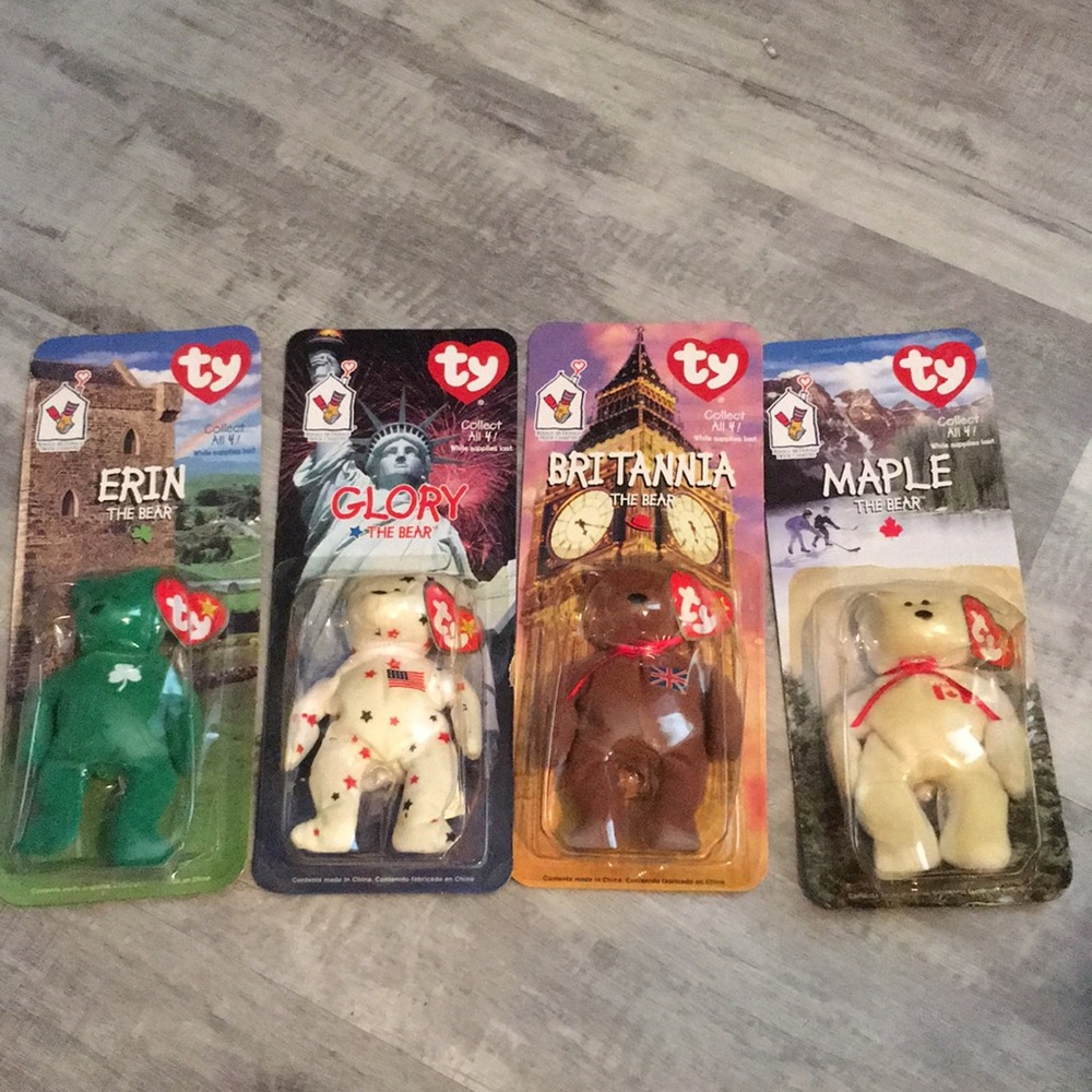 Ty beanie bears (4)